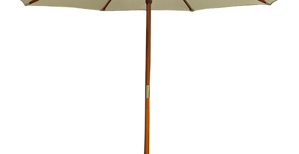 Parasols en bois ronds